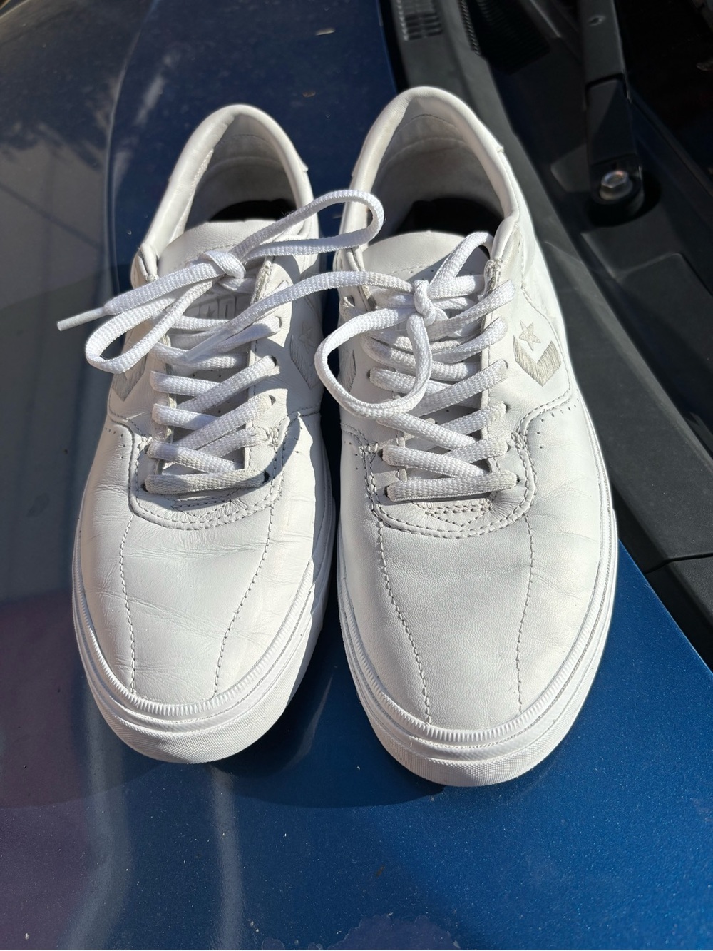 Converse Men's White Low-Top Lace-Up Sneakers